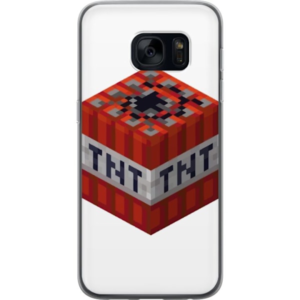 Samsung Galaxy S7 Gennemsigtig cover Minecraft TNT