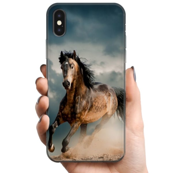 Apple iPhone X TPU Mobildeksel Hest