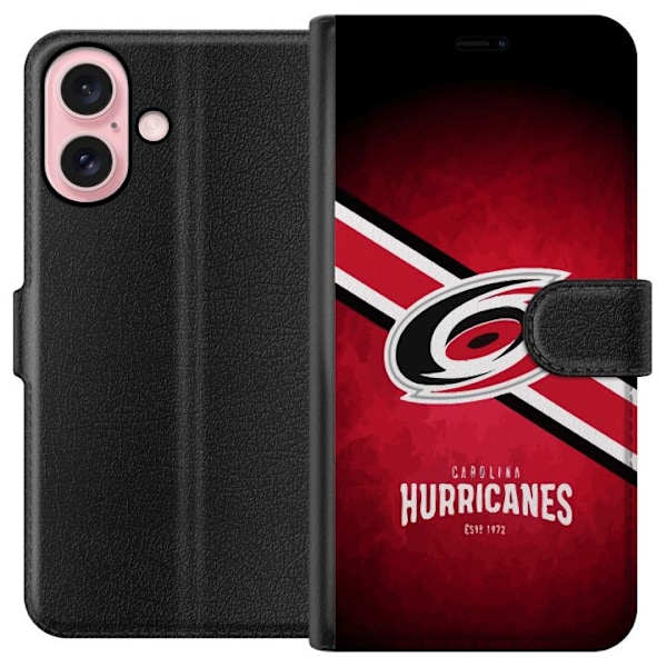 Apple iPhone 16 Tegnebogsetui Carolina Hurricanes (NHL)