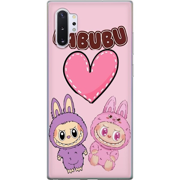 Samsung Galaxy Note10+ Genomskinligt Skal Labubu Pink Monster