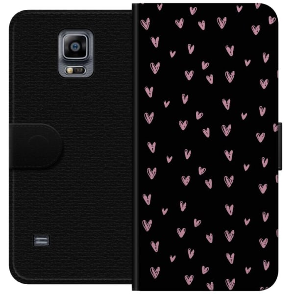 Samsung Galaxy Note 4 Plånboksfodral Små Hjärtan