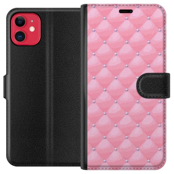 Kompatibel Tegnebogsetui til Apple iPhone 11 Lyserød Luxury