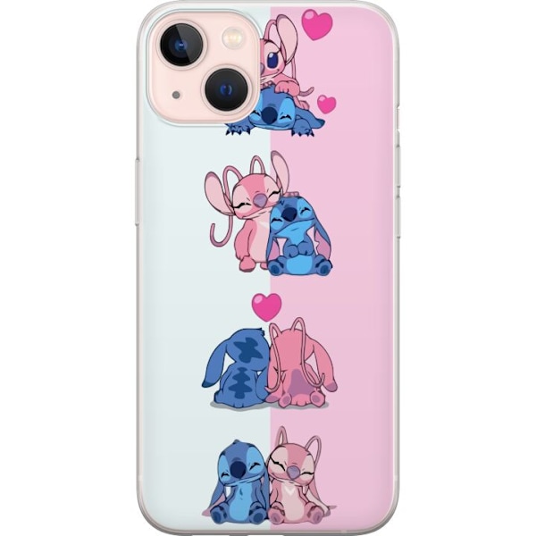 Apple iPhone 13 Läpinäkyvä kuori Lilo & Stitch