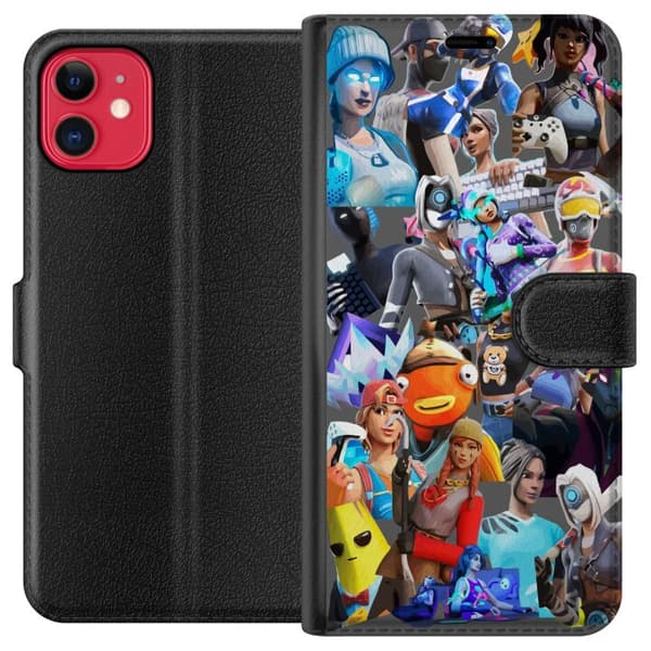 Kompatibel Tegnebogsetui til Apple iPhone 11 Fortnite