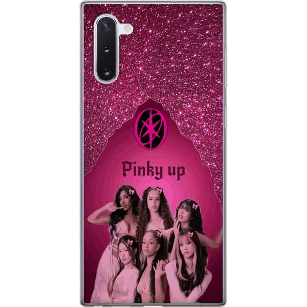 Kompatibelt Mobilskal till Samsung Galaxy Note10 KATSEYE Pinky Up rosa