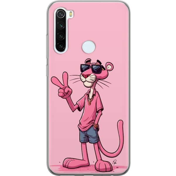 Xiaomi Redmi Note 8 Gjennomsiktig deksel Pink Panter Peace