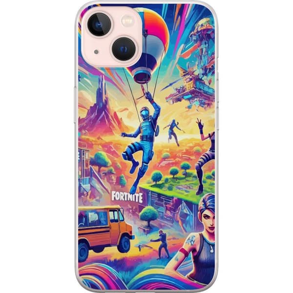 Kompatibel Mobilcover til Apple iPhone 13 Fortnite vs Minecraft
