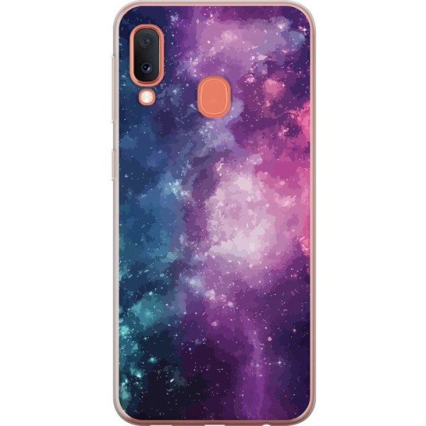 Samsung Galaxy A20e Gennemsigtig cover Nebula