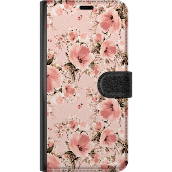 Samsung Galaxy A20e Tegnebogsetui Blomster