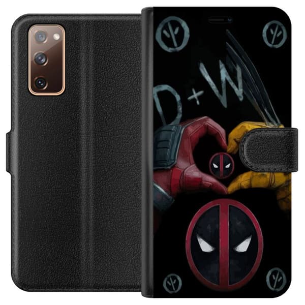 Kompatibelt Plånboksfodral till Samsung Galaxy S20 FE Deadpool & Wolverine Kärlek