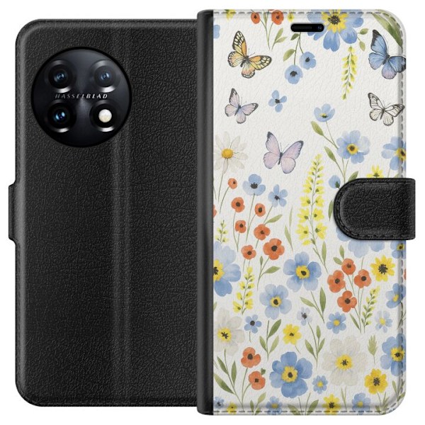 OnePlus 11 Tegnebogsetui Sommerblomster