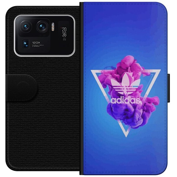 Xiaomi Mi 11 Ultra Tegnebogsetui Adidas-inspireret blåt desig