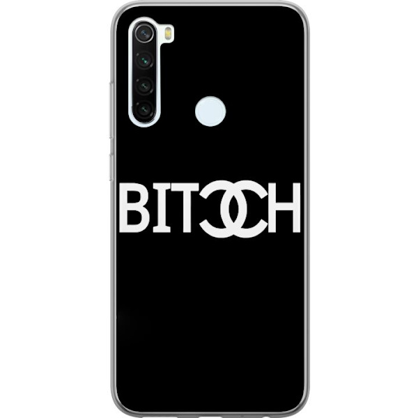 Xiaomi Redmi Note 8 Läpinäkyvä kuori Bitch Chanel -inspiroima katumuoti Muoti Tekstimotiivi Trendi Ikoninen Tyyli Kaupunkisuunnittelu
