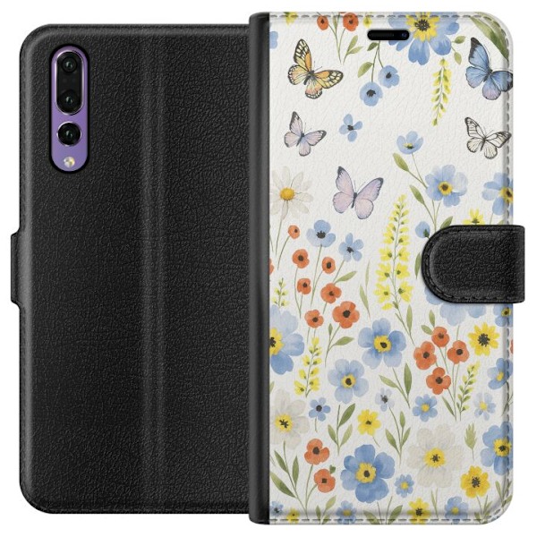 Huawei P20 Pro Plånboksfodral Sommarblommor