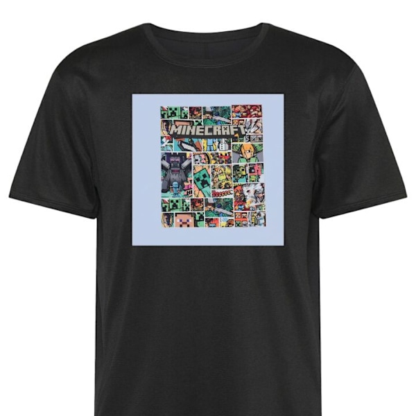 Trænings T-shirt | Sport T-shirt til Voksen Minecraft Kunst sort XX-Large