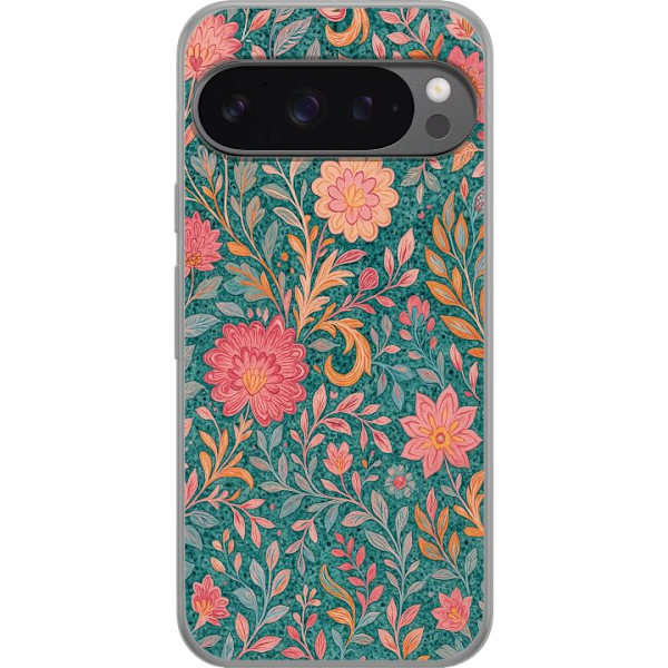 Google Pixel 9 Pro XL Läpinäkyvä kuori Floral Dream