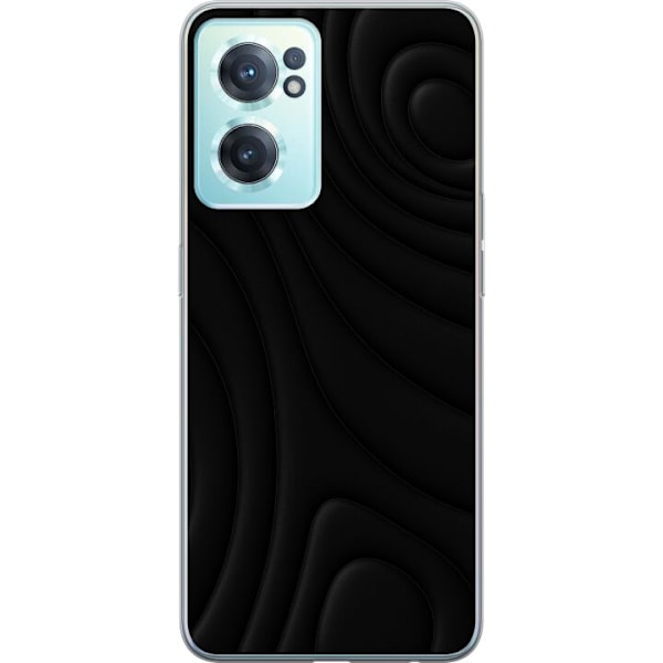 OnePlus Nord CE 2 5G Läpinäkyvä kuori Tummat Aallot