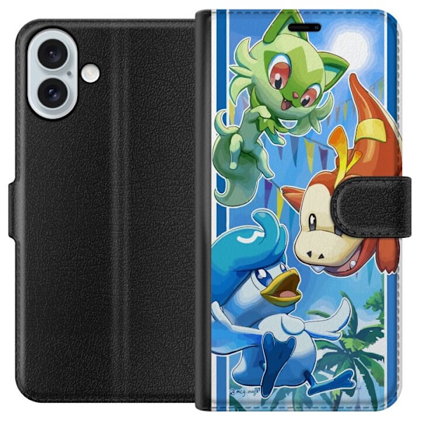 Apple iPhone 16 Plus Tegnebogsetui Pokemon Team