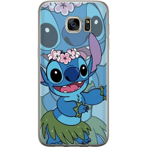 Samsung Galaxy S7 edge Läpinäkyvä kuori Stitch tähtien all