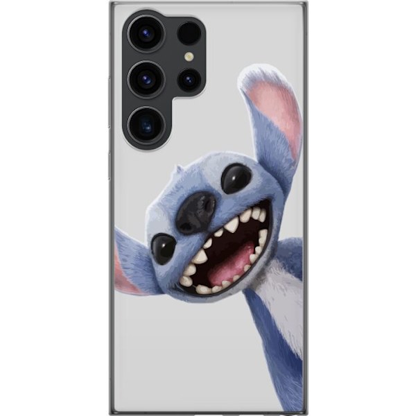 Samsung Galaxy S24 Ultra Gennemsigtig cover Stitch i fart - Kawaii-design til fans & børn