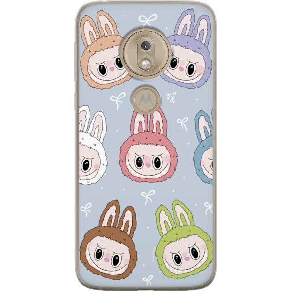 Motorola Moto G7 Play Genomskinligt Skal Labubu Star Pattern