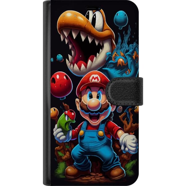 Kompatibelt Plånboksfodral till Samsung Galaxy S10+ Mario och vänner