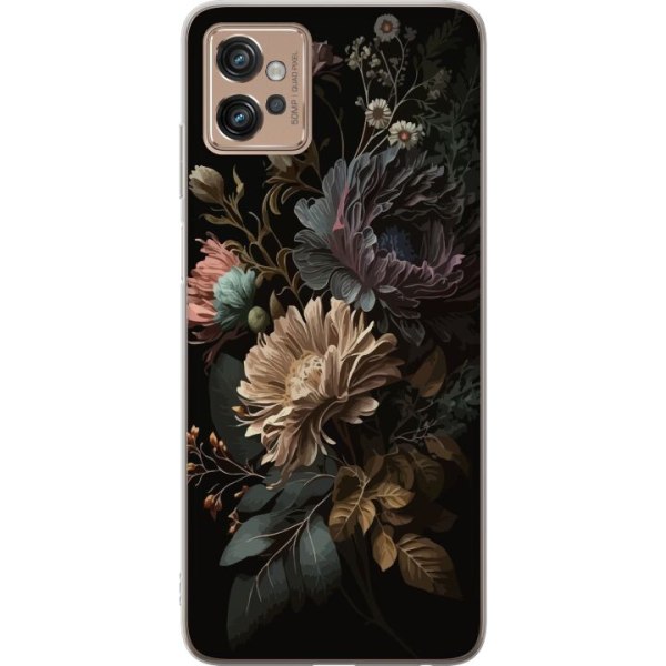 Motorola Moto G32 Gennemsigtig cover Blomster
