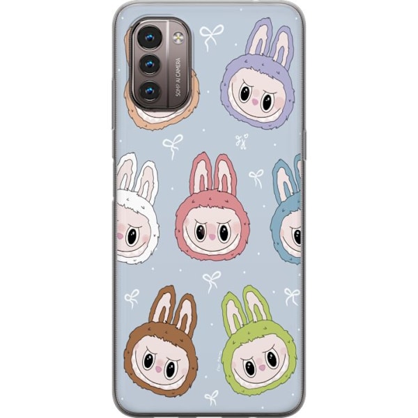 Nokia G21 Läpinäkyvä kuori Pastel Labubu