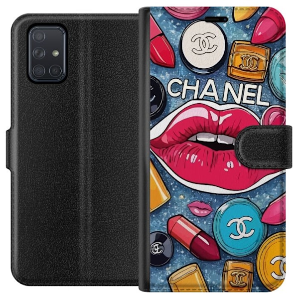 Samsung Galaxy A71 Plånboksfodral Chanel Lips