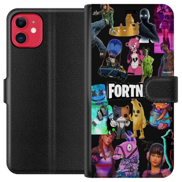 Kompatibel Tegnebogsetui til Apple iPhone 11 Fortnite