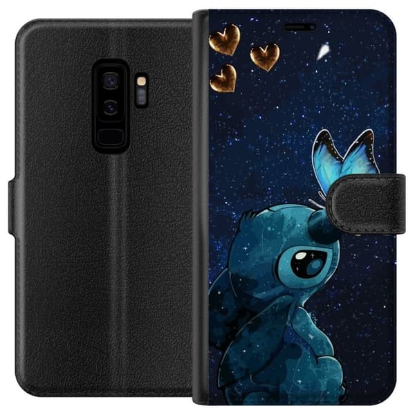 Kompatibelt Lommeboketui til Samsung Galaxy S9+ Stitch sommerfugl