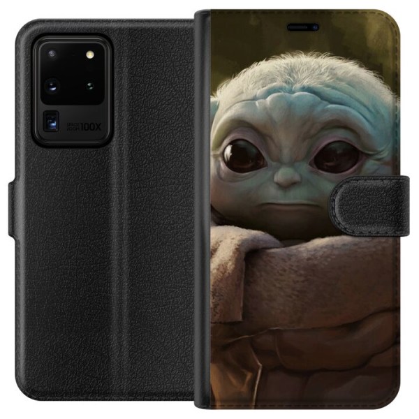 Samsung Galaxy S20 Ultra Lompakkokotelo Baby Yoda