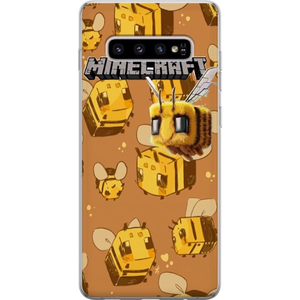 Samsung Galaxy S10+ Läpinäkyvä kuori Minecraft Bi