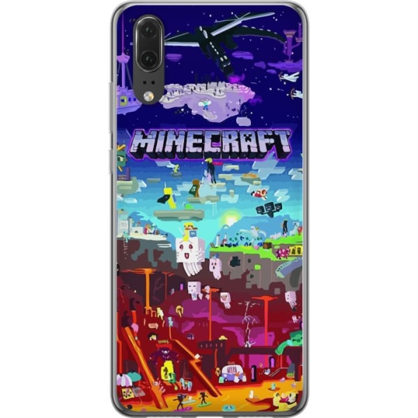 Huawei P20 Gennemsigtig cover MineCraft