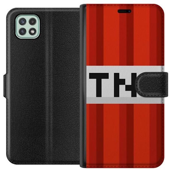 Samsung Galaxy A22 5G Tegnebogsetui Minecraft TNT