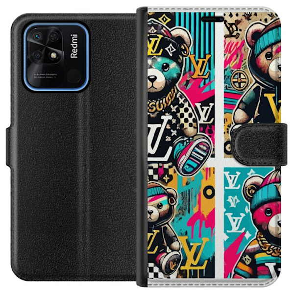 Xiaomi Redmi 10C Tegnebogsetui LV Teddy