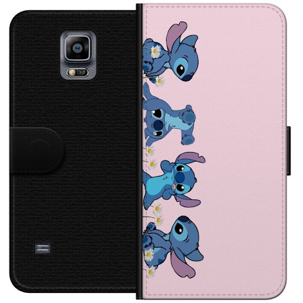 Samsung Galaxy Note 4 Plånboksfodral Stitch Skratt & Bus – Perfekt för Mobilskal eller Poster