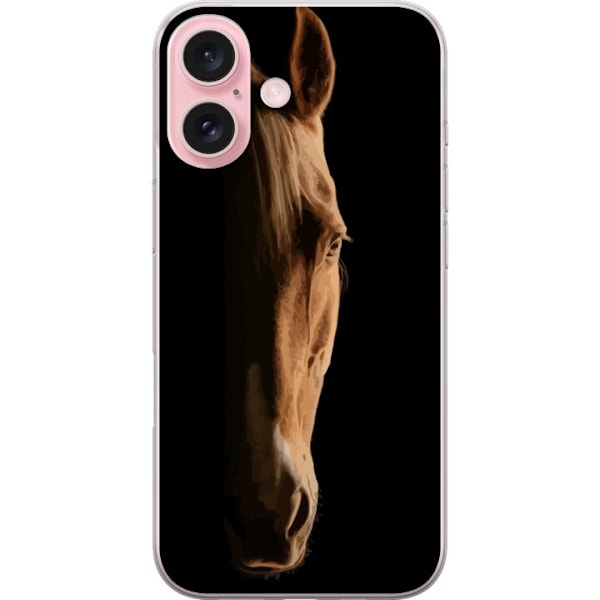 Apple iPhone 16 Gennemsigtig cover Hest