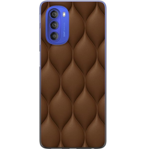 Motorola Moto G51 5G Genomskinligt Skal Cocoa Scales