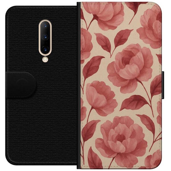 OnePlus 7 Pro Tegnebogsetui Roseblomst