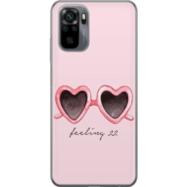 Xiaomi Redmi Note 10 Gennemsigtig cover Taylor Swift - Feeling