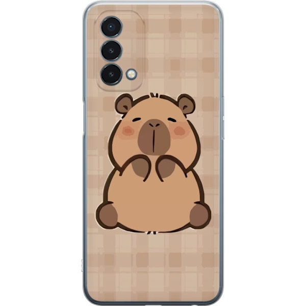 OnePlus Nord N200 5G Läpinäkyvä kuori Mobilskal kawaii capybara flera figurer japansk stil
