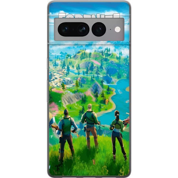 Google Pixel 7 Pro Genomskinligt Skal Fortnite