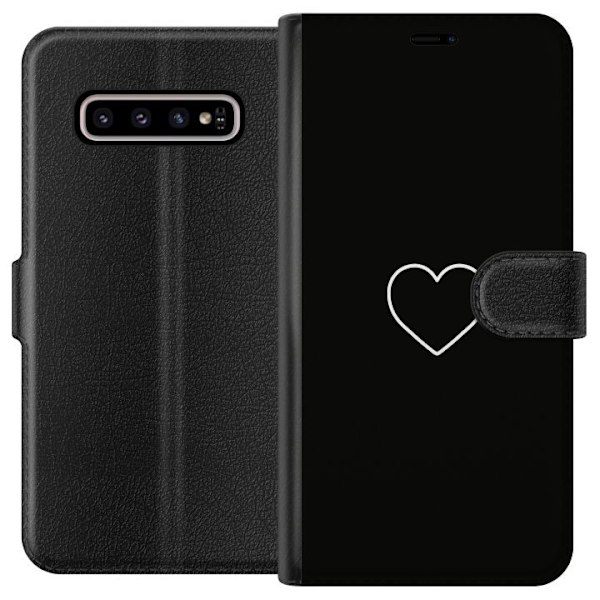 Samsung Galaxy S10+ Plånboksfodral Hjärta