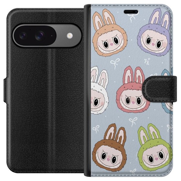 Google Pixel 9 Plånboksfodral Labubu Star Pattern – Stjärn