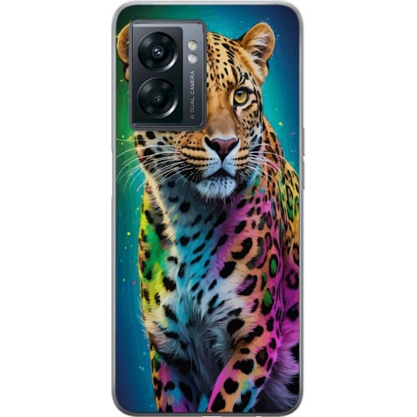 OnePlus Nord N300 Gjennomsiktig deksel Leopard