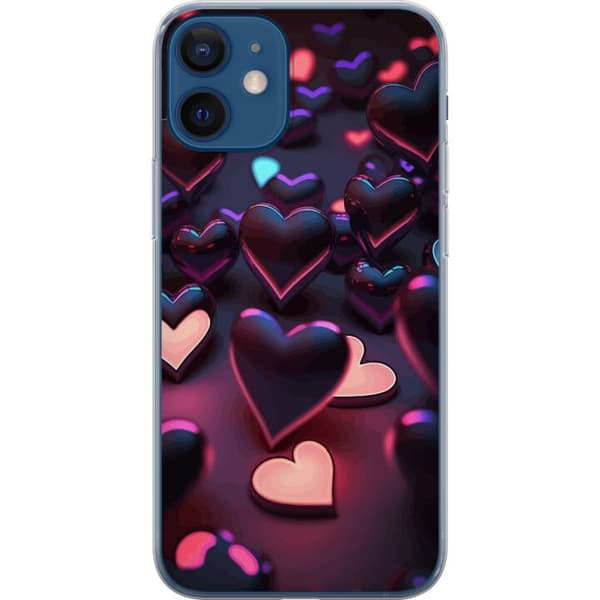 Kompatibelt Mobilskal till Apple iPhone 12 mini MidnightHearts