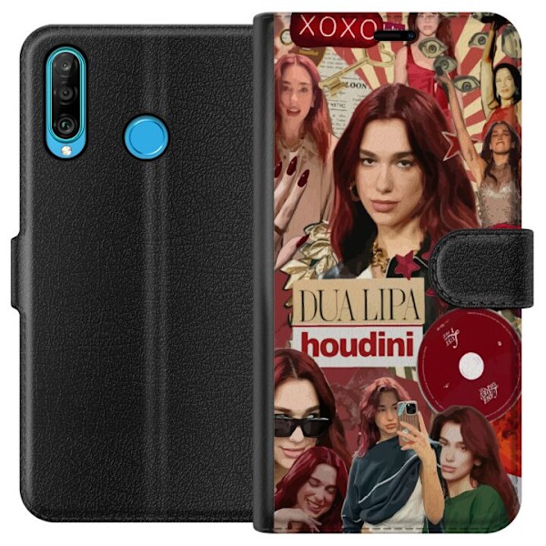 Huawei P30 lite Tegnebogsetui Dua Lipa – Fashion & Style Edit