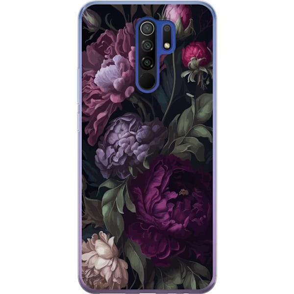 Xiaomi Redmi 9 Genomskinligt Skal Blommor