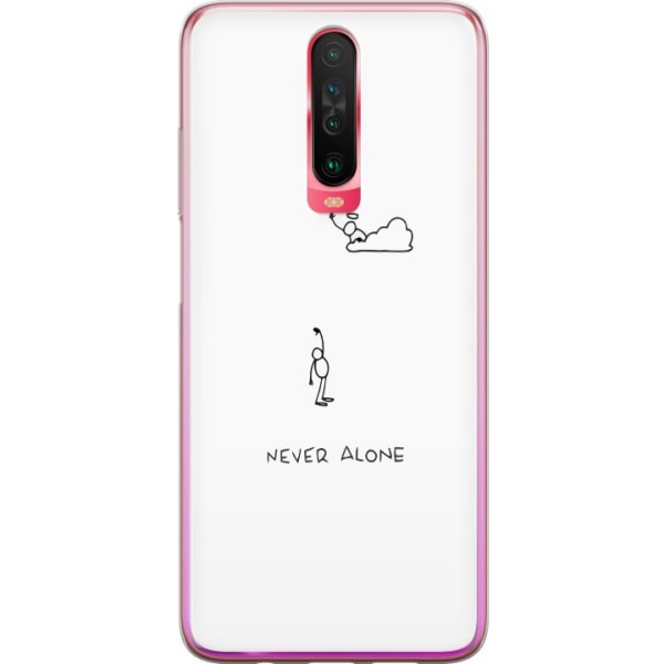 Xiaomi Redmi K30 Läpinäkyvä kuori Ei koskaan yksin